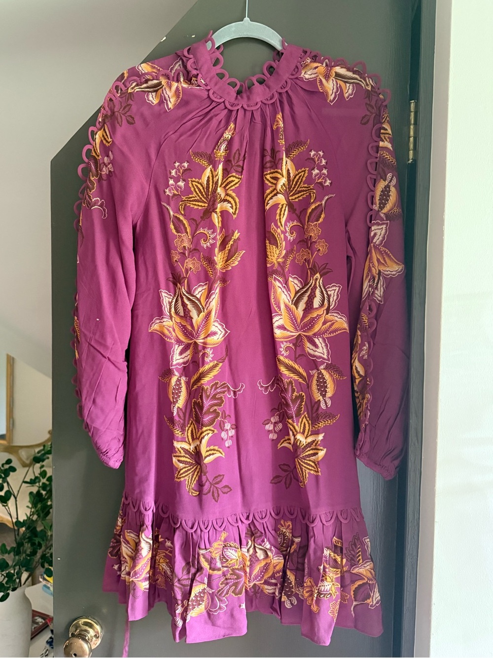 NWT FARM Rio Delicate Chintz Ruffled Mini Dress - Picture 4 of 6